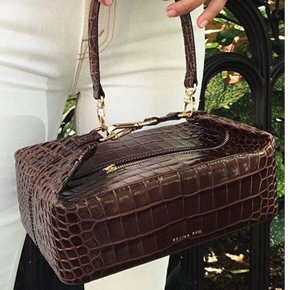 Cutting Edge Rejina Pyo Leather Box Bag New - Picture 4 of 6